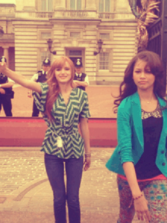 Bella and Daya in London